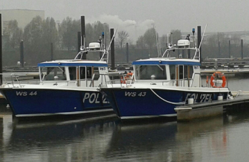 Hilfseinsatzboot der Wasserschutzpolizei Hamburg