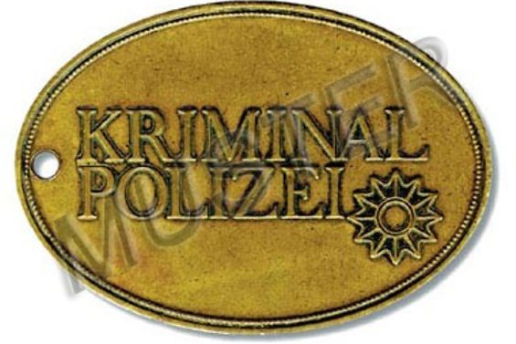 Muster der Kripo-Marke der Polizei Hamburg