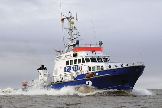 Küstenstreifenboot der Wasserschutzpolizei Hamburg